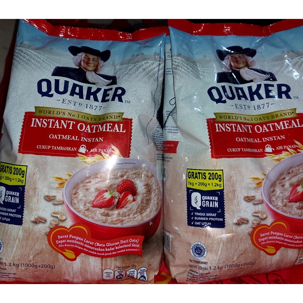 

Quaker instan oatmeal 1200 gram