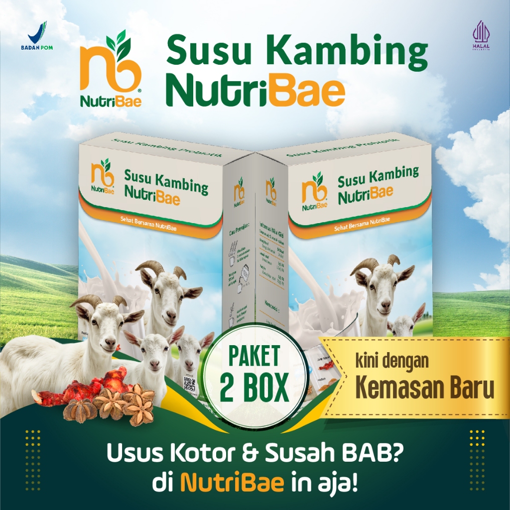 

NutriBae Susu Kambing Probiotik Lebih Hemat Isi 2