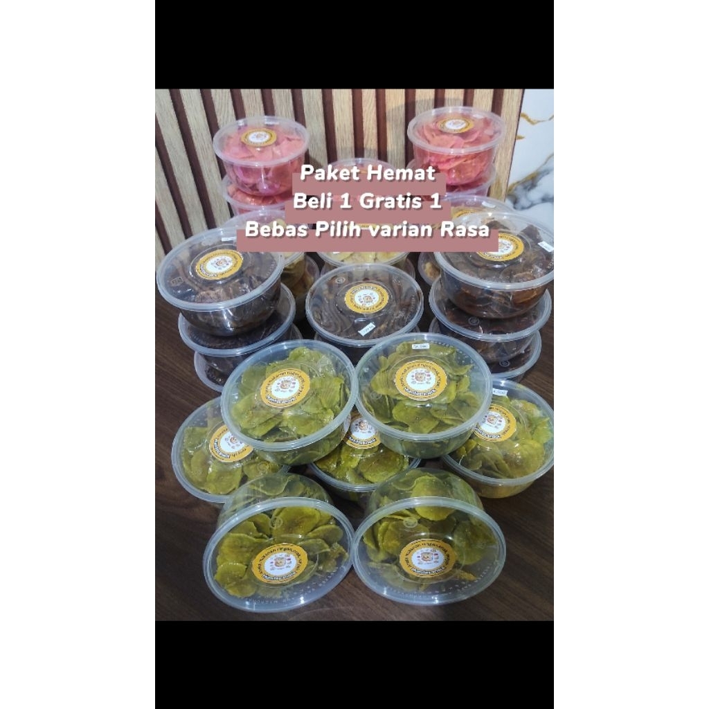

Paket Hemat Beli 1 Gratis 1 Kripik Pisang Lumer Kriuk Di Gigit