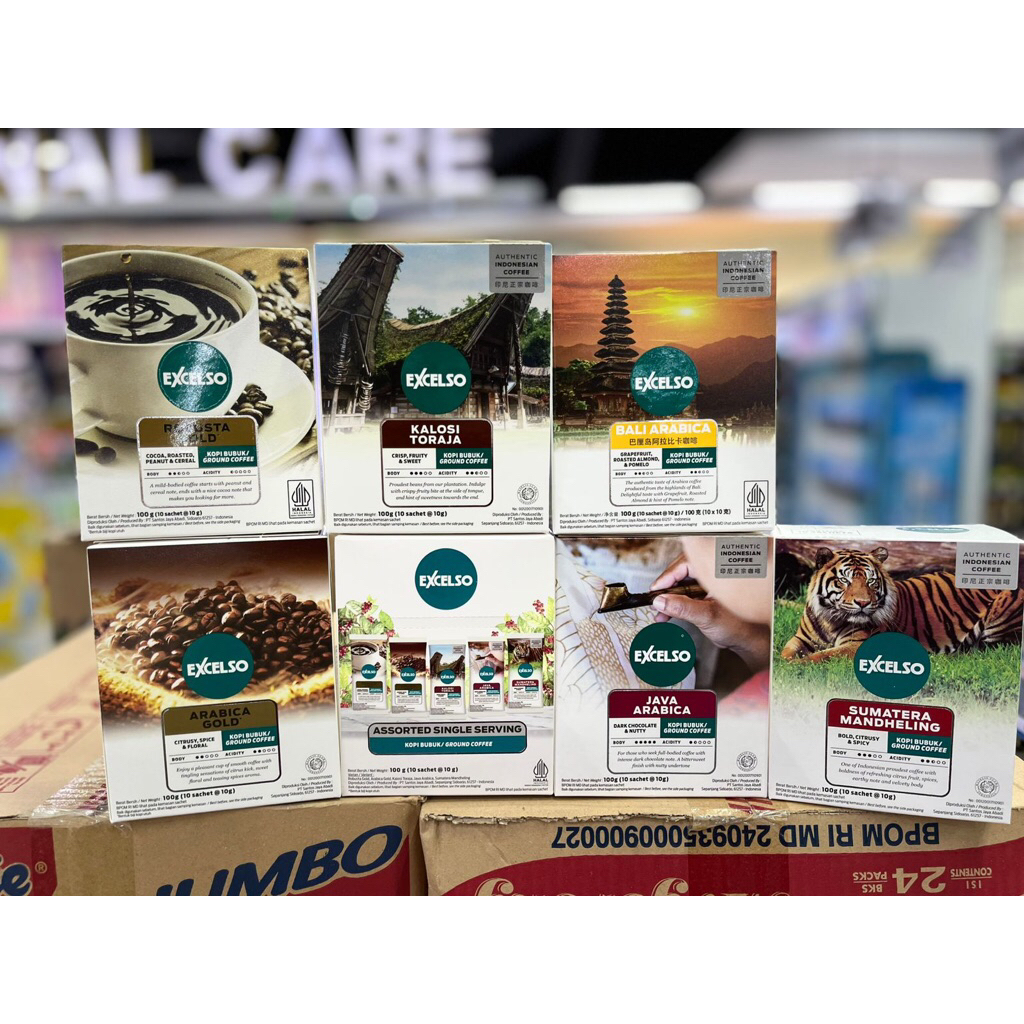 

Excelso Kemasan Dus/Folding Box isi 10 sachet