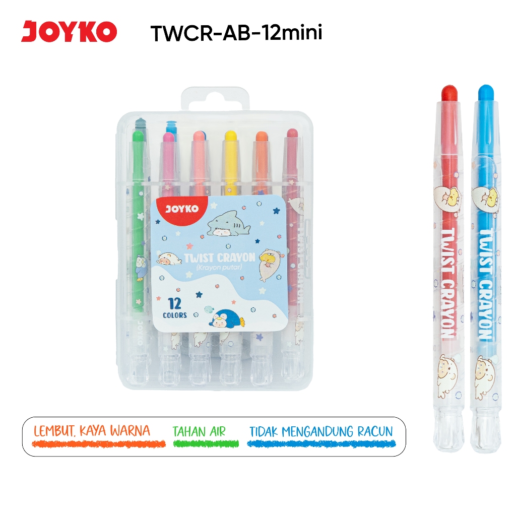 

JOYKO Krayon Putar Mini Twist Crayon TWCR-AB