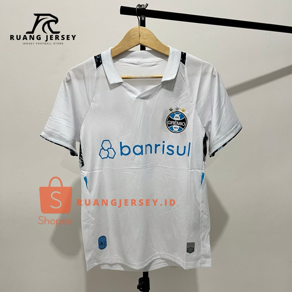 Fan Version Jersey Gremio Away 2025/26 Baju Sepak Bola Pria Dewasa High Quality