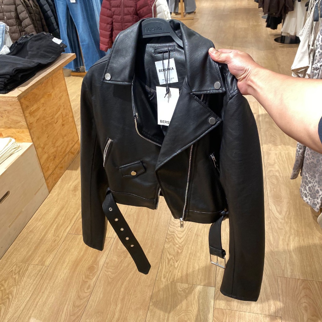 Jastipp. Jacket Bikers Boxy Fit Bershka (MAN)