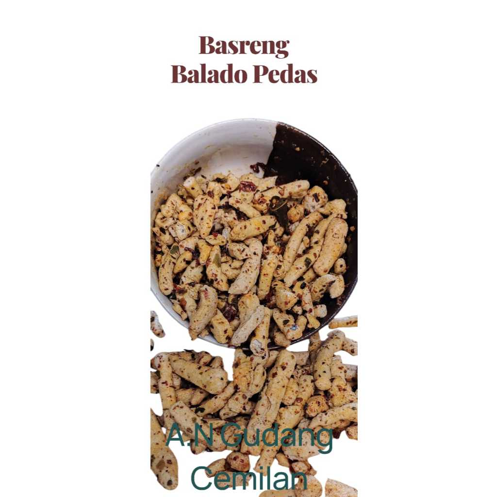 

Basreng Original Gurih dan Pedas Daun Jeruk 1KG - 250 GR - Snacks - Food