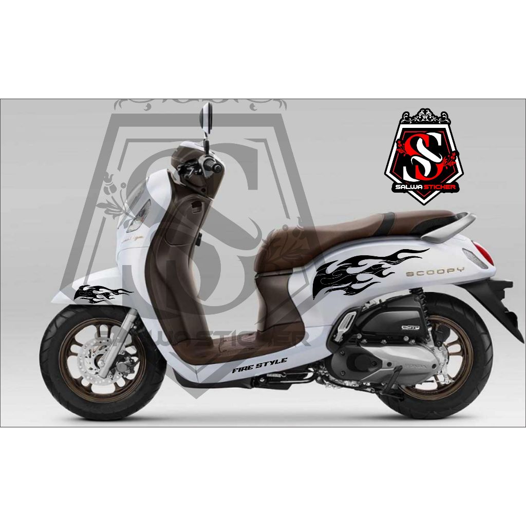 CUTTING STICKER CUSTOM API STIKER VARIASI STICKER SCOOPY