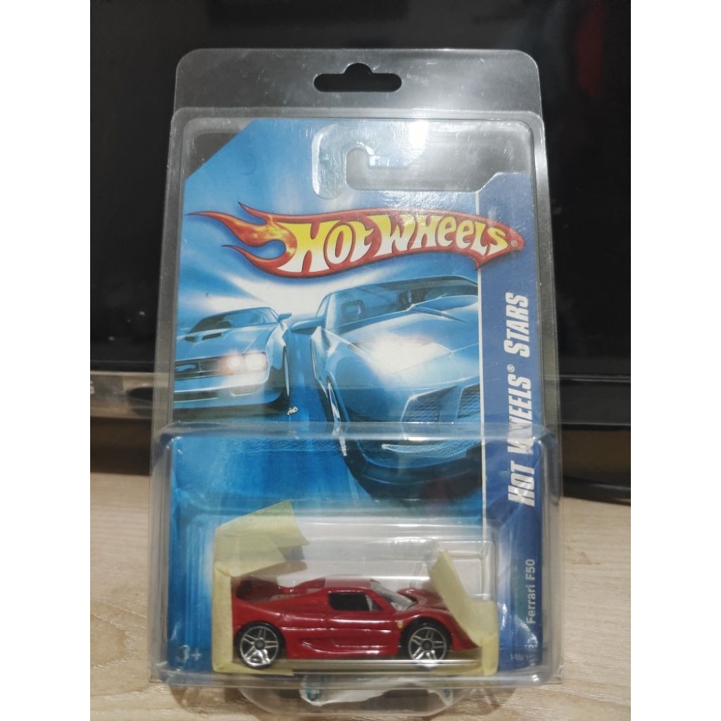 HOTWHEELS STARS FERRARI F50 BLUE CARD