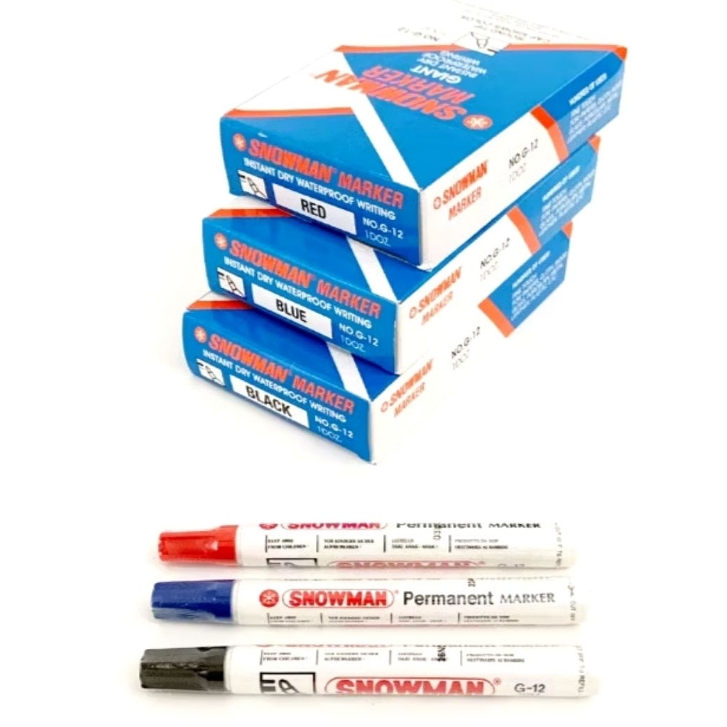 

SPIDOL SNOWMAN MARKER PERMANENT WARNA HITAM ORIGINAL SEGEL (1 PCS)