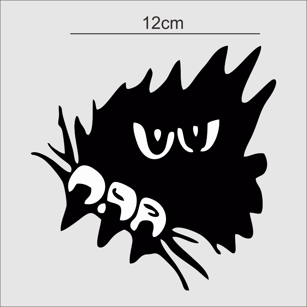 

sticker cutting kartun ngintip lucu cakar kucing 12CM