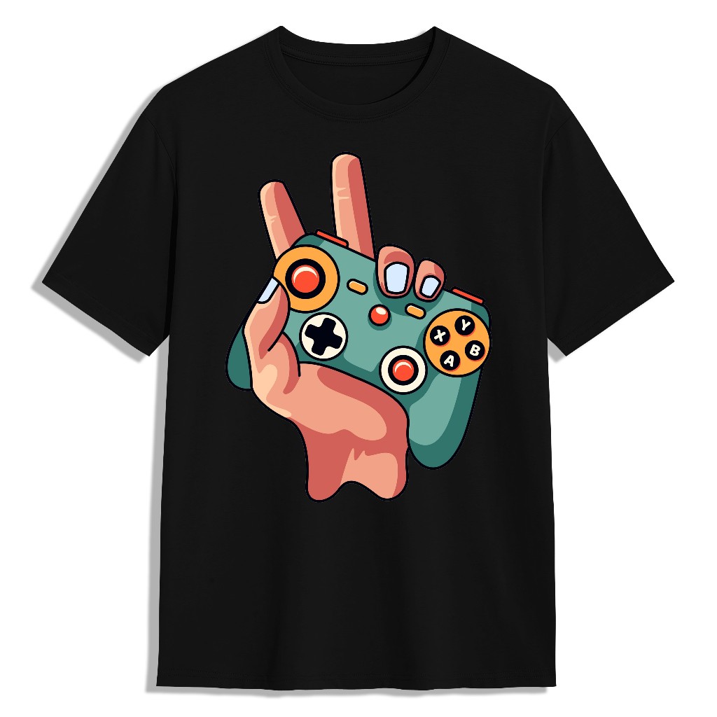 Kaos Game Skull Gaming - Kaos Pria Kain Katun Premium Cotton Combed 24s