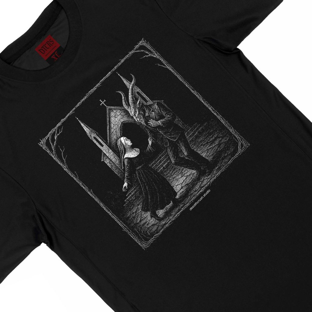 Kaos Unisex Distro Black Metal Cotton 24s – Deathcrush Streetwear 666