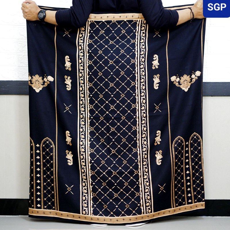 Sarung Goyor Botol ATBM Pria Jumbo Bahan Rayon Super Premium Terbaru Hitam Abu cgj_store