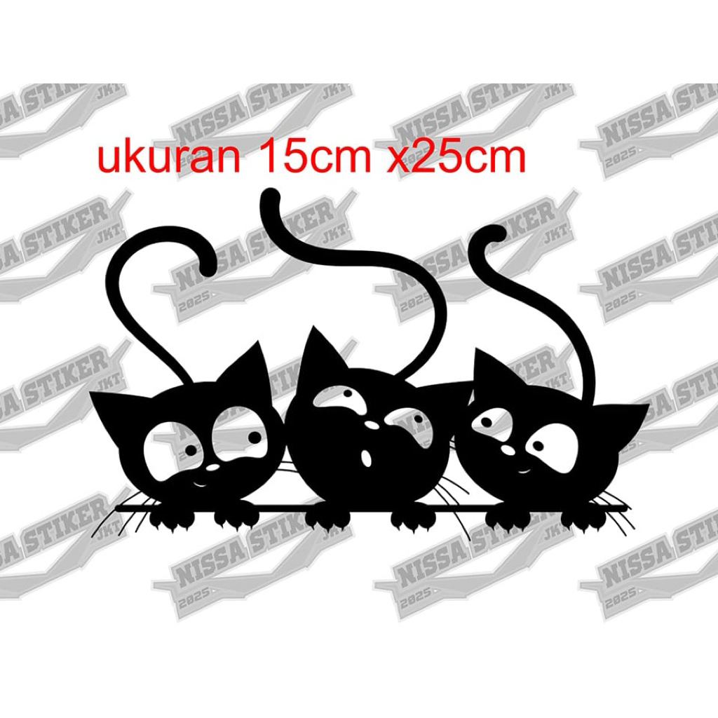 

Stiker kucing 1 stiker cutting murah berkualitas