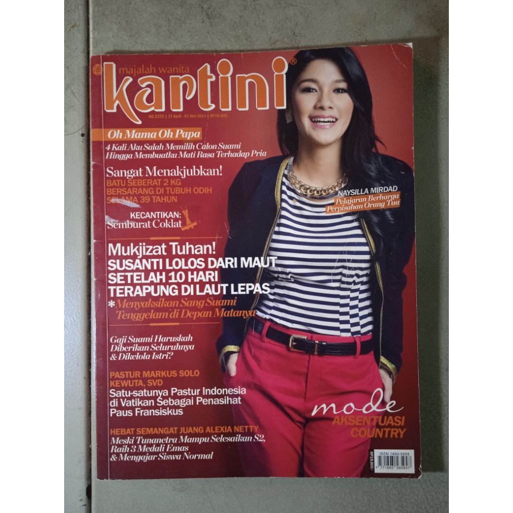 Majalah Wanita Kartini No. 2372 / 17 April sd 01 Mei 2014