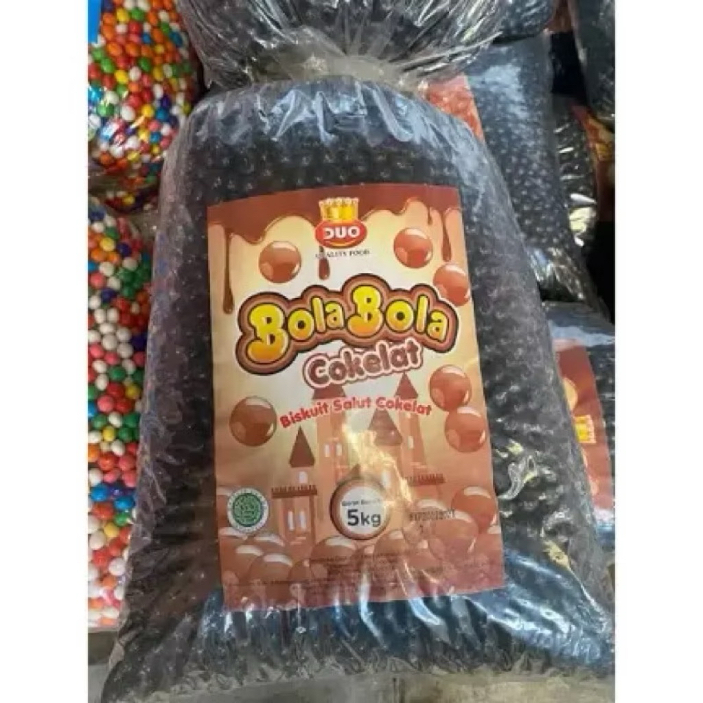 

1 BAL ISI 5KG BISKUIT BOLA PELANGI / BOLA COKLAT (GROSIR)