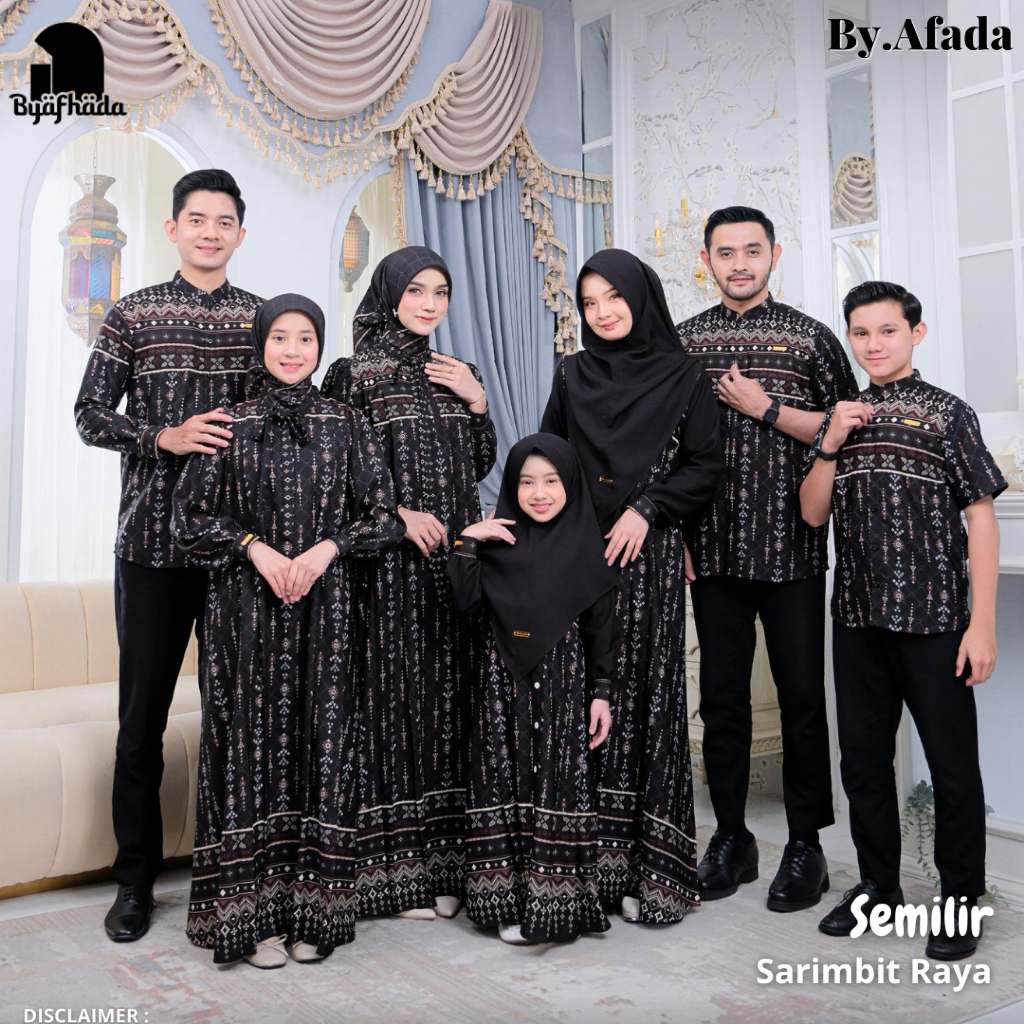Afhadahijrah Sarimbit Semilir Family set Dress Gamis Terbaru