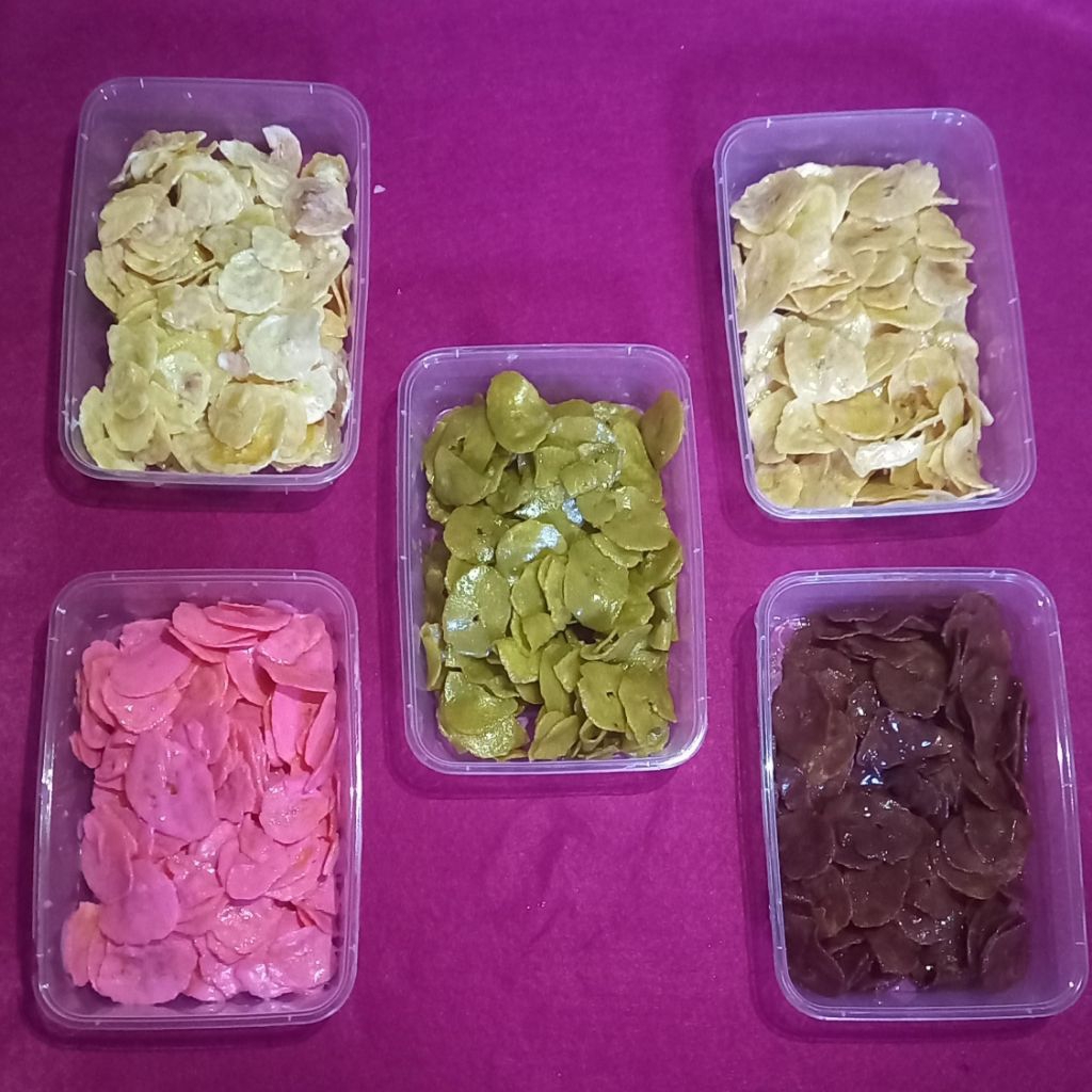 

cemilan keripik pisang coklat lumer 500 ml 100 gram | banana chips |keripik pisang manis