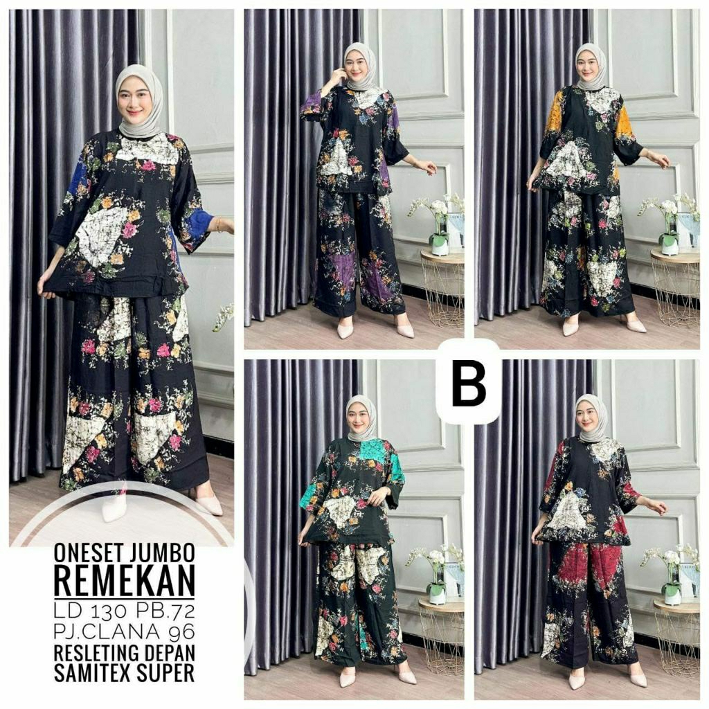 ONE SET KULOT jumbo batik Cap remekan