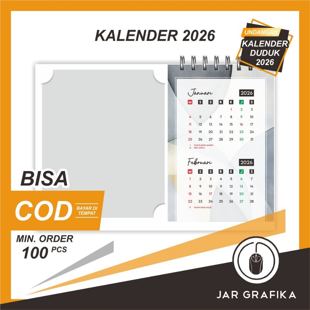 

KALENDER DUDUK (BISA PASANG FOTO SENDIRI-KALENDER SAJA)