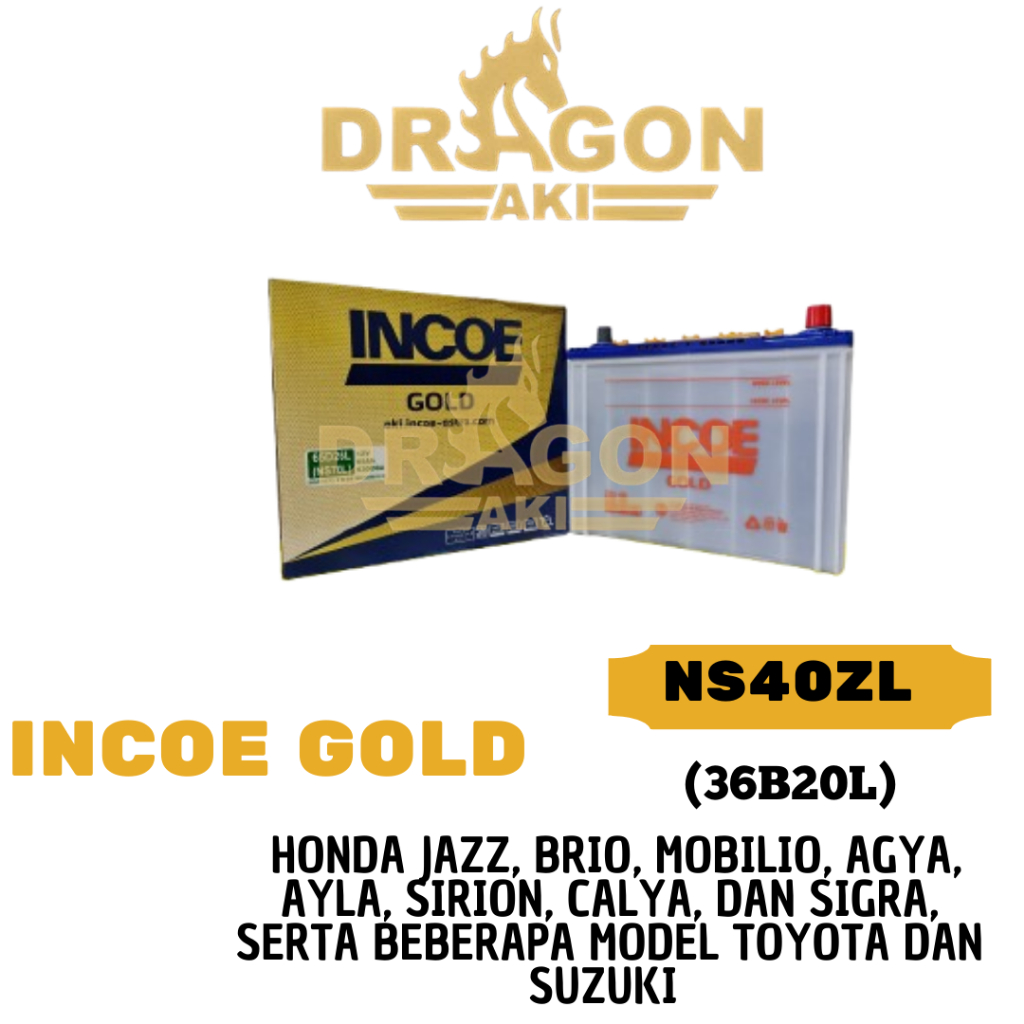 Aki Mobil Incoe Gold nNS40ZL