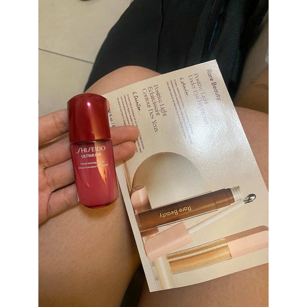 [NEW] Shiseido Ultimune Power Infusing Serum 10 ml + Free Sample Rare Beauty Eye Brightener