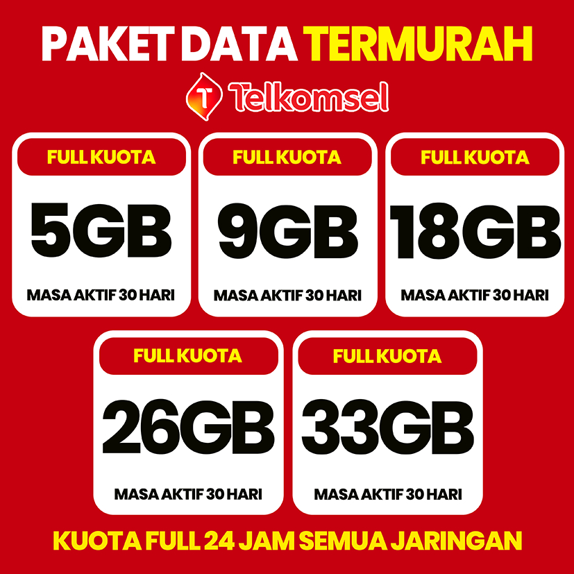 PAKET DATA TELKOMSEL SIMPATI FLASH LOKAL JAWA KUOTA 24 JAM