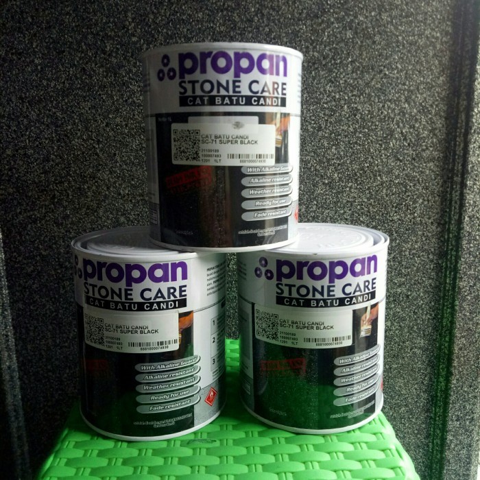 COATING PROPAN BATU ALAM WARNA HITAM 1KG