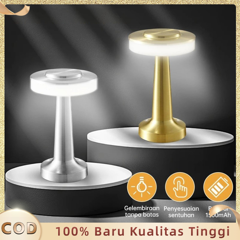 Lampu Meja Hias Touch Led Lampu Meja Bar Aesthetic Lampu Meja Led Sentuh Lampu Meja Portable