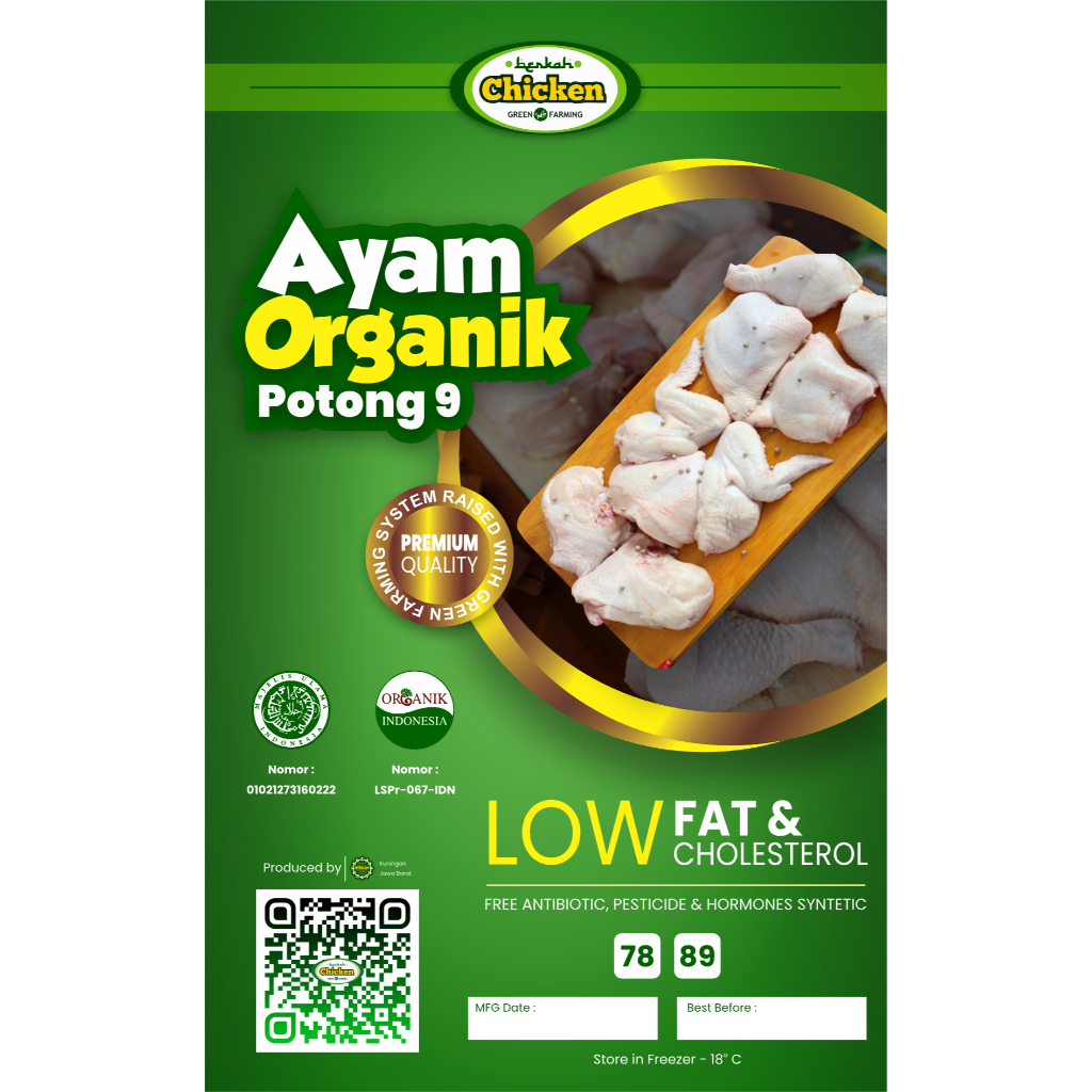 

Ayam Probiotik Organik Potong 9 Berkah Chicken
