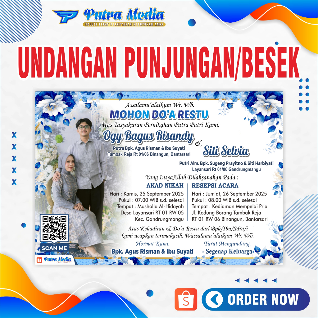 

Undangan Pernikahan / Undangan Punjungan / Undangan Besek HVS Murah