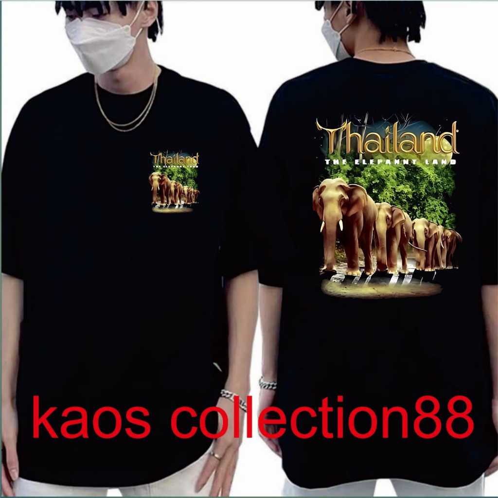 KAOS KATUN 28S/KAOS THAILAND /KAOS OLEH2 GAJAH BARIS/KAOS MURAH