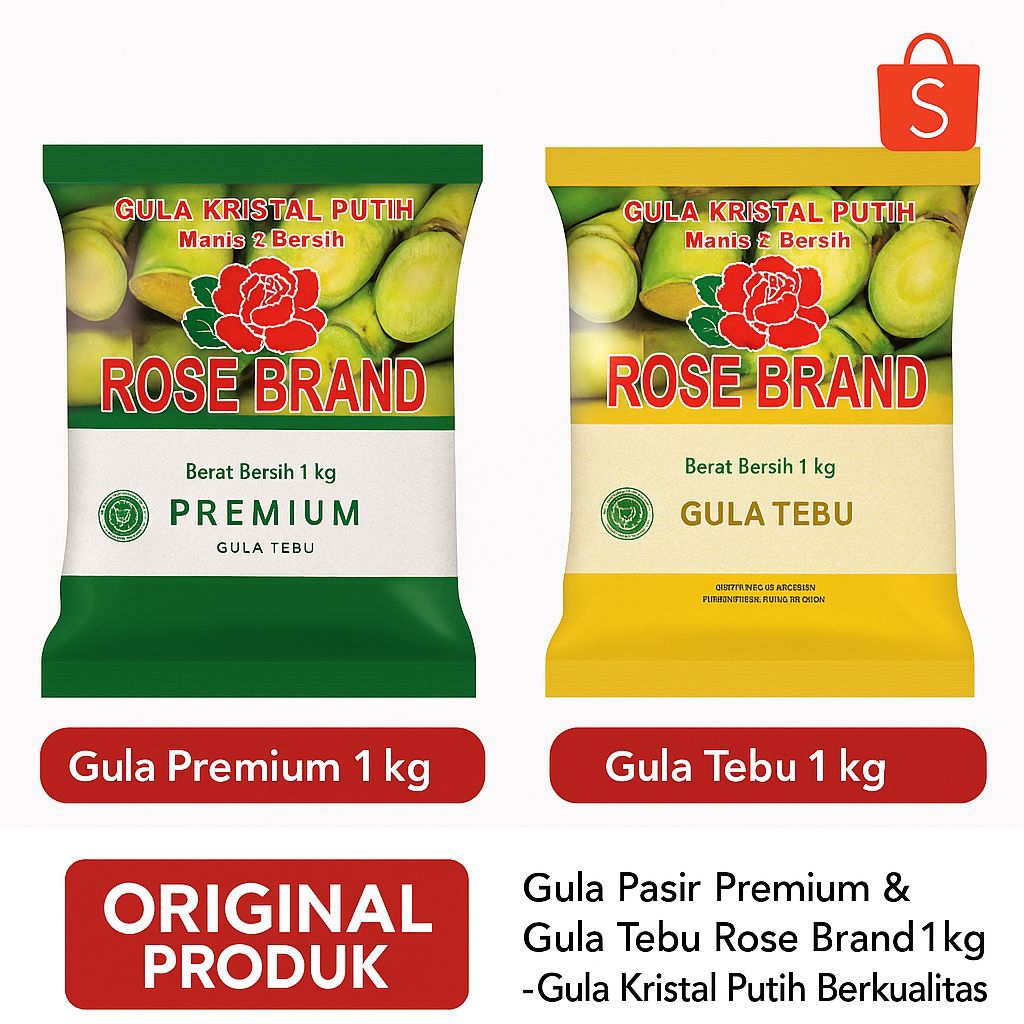 

Gula tebu premium rose brand