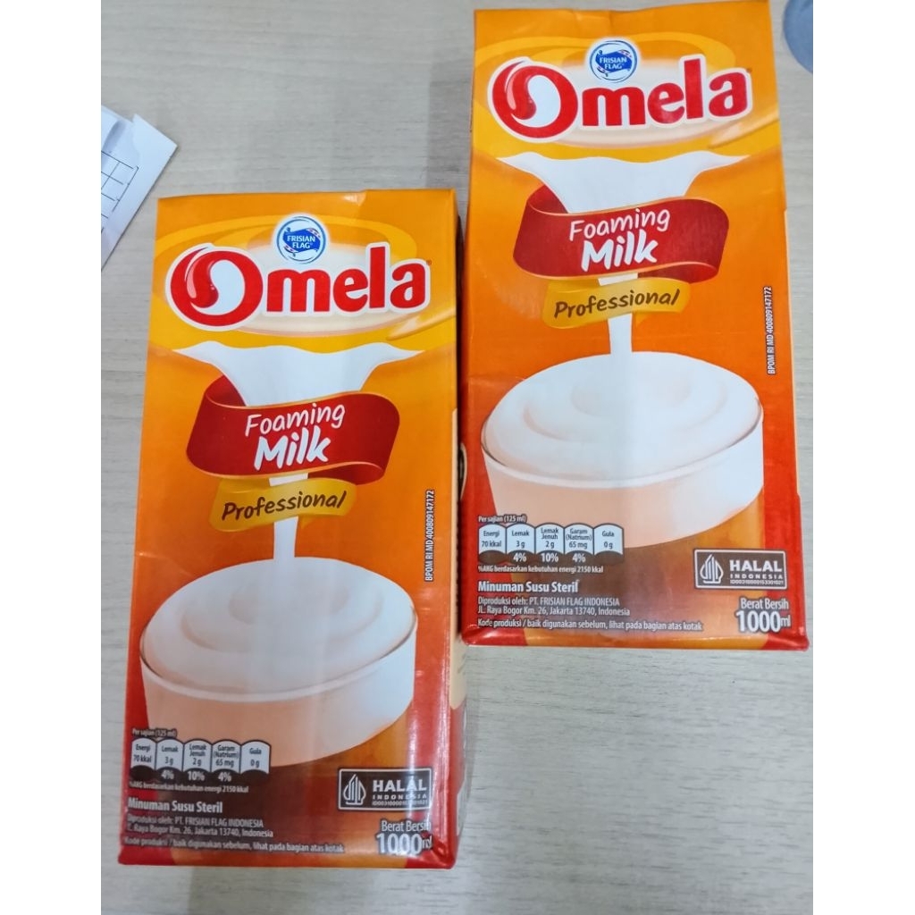 SUSU UHT OMELA 1LITER SUSU FOAMING OMELA SUSU FULL CREAM OMELA 1LITER
