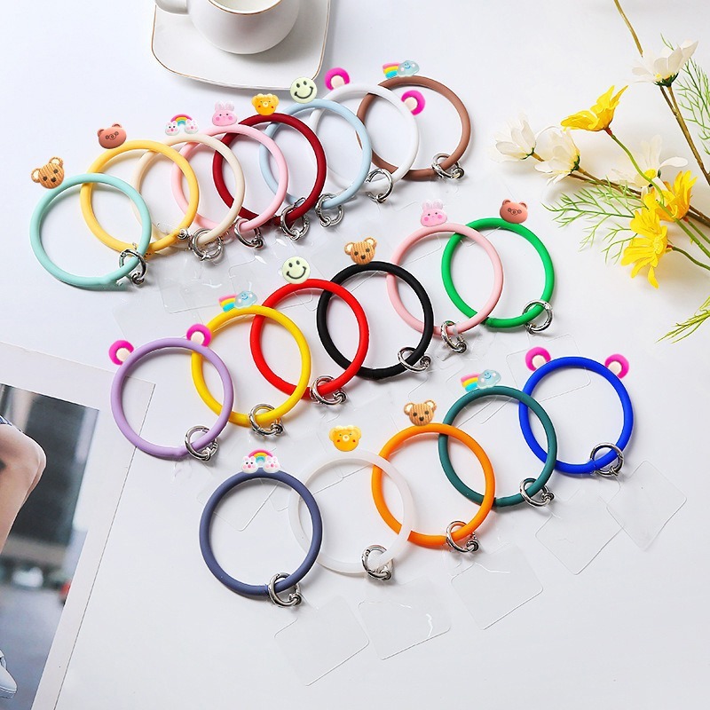 Ring Bangle Silikon Gelang Handphone Universal Charm Phone Lucu BG01 CP3829