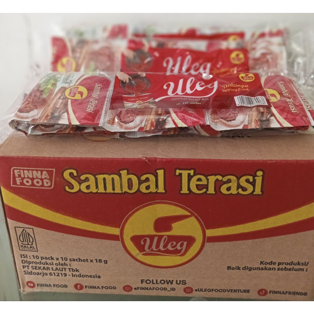 

FINNA Sambel Terasi sachet 1krtn 12 RENCENG @10 SACHET