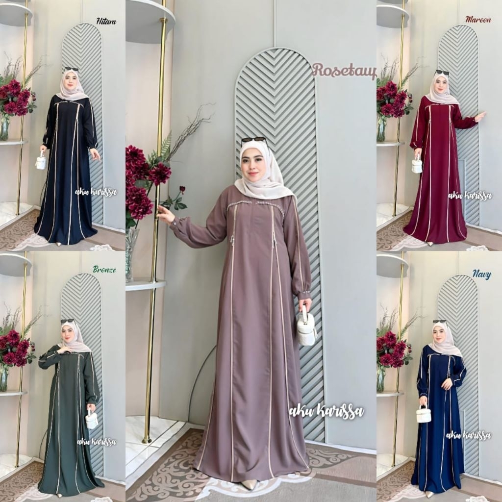 Ainaya dress/ abaya ainaya / abaya lebaran / abaya mewah