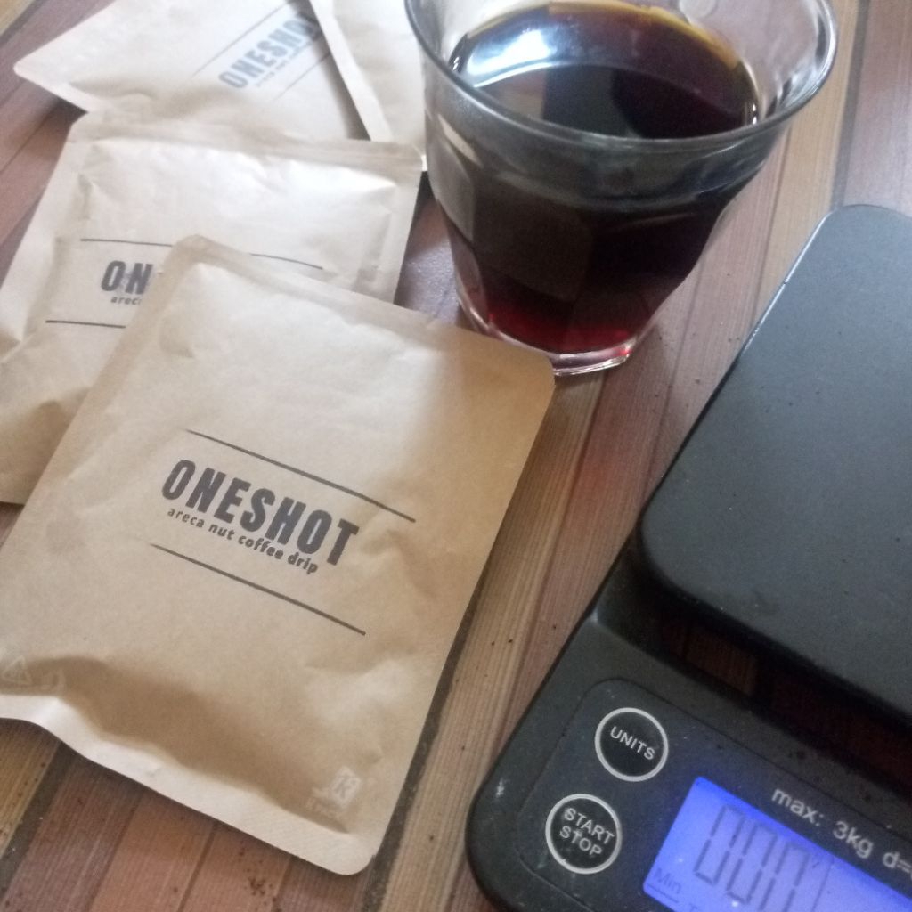 

oneshot arecanut coffee drip