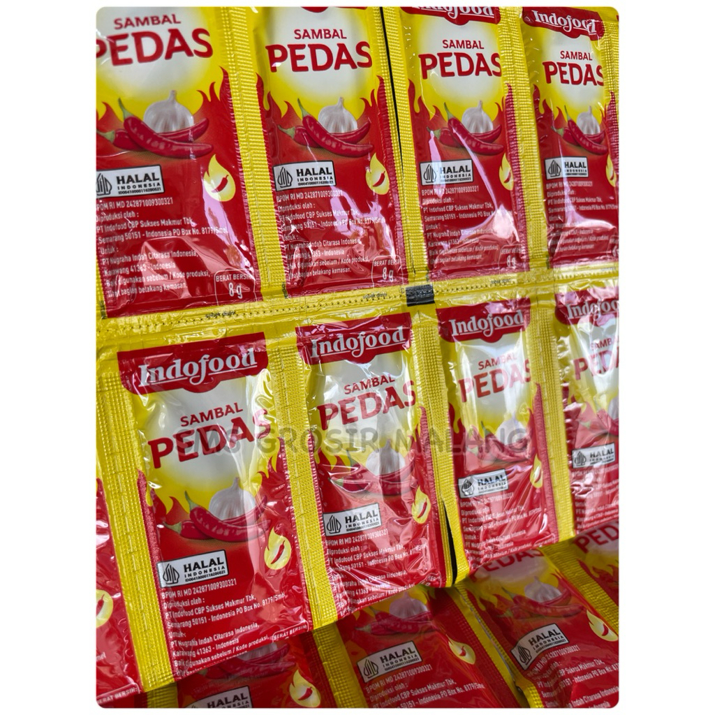 

SAMBAL INDOFOOD SASET / SAMBEL INDOFOOD / SAOS INDOFOOD / 1 renteng isi 36 pcs