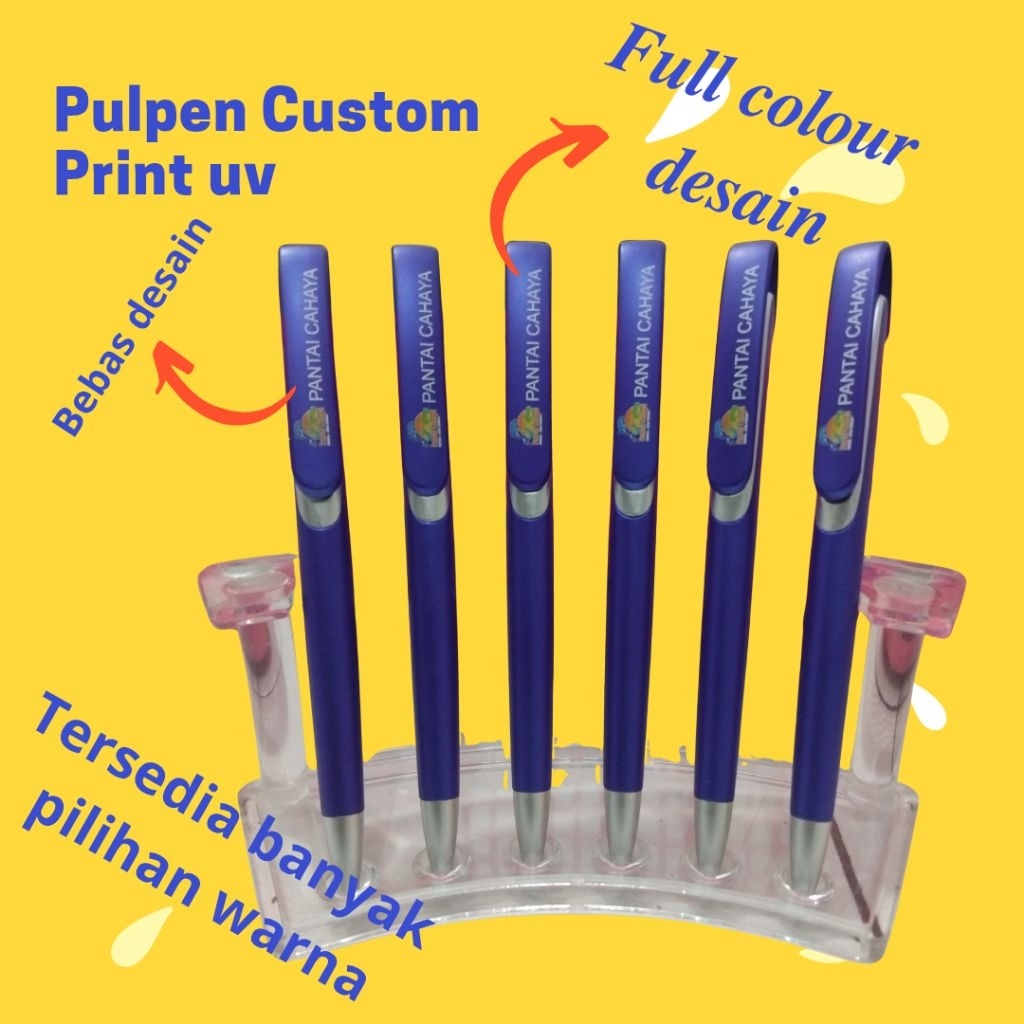 

Ballpoint custom logo & nama print uv timbul