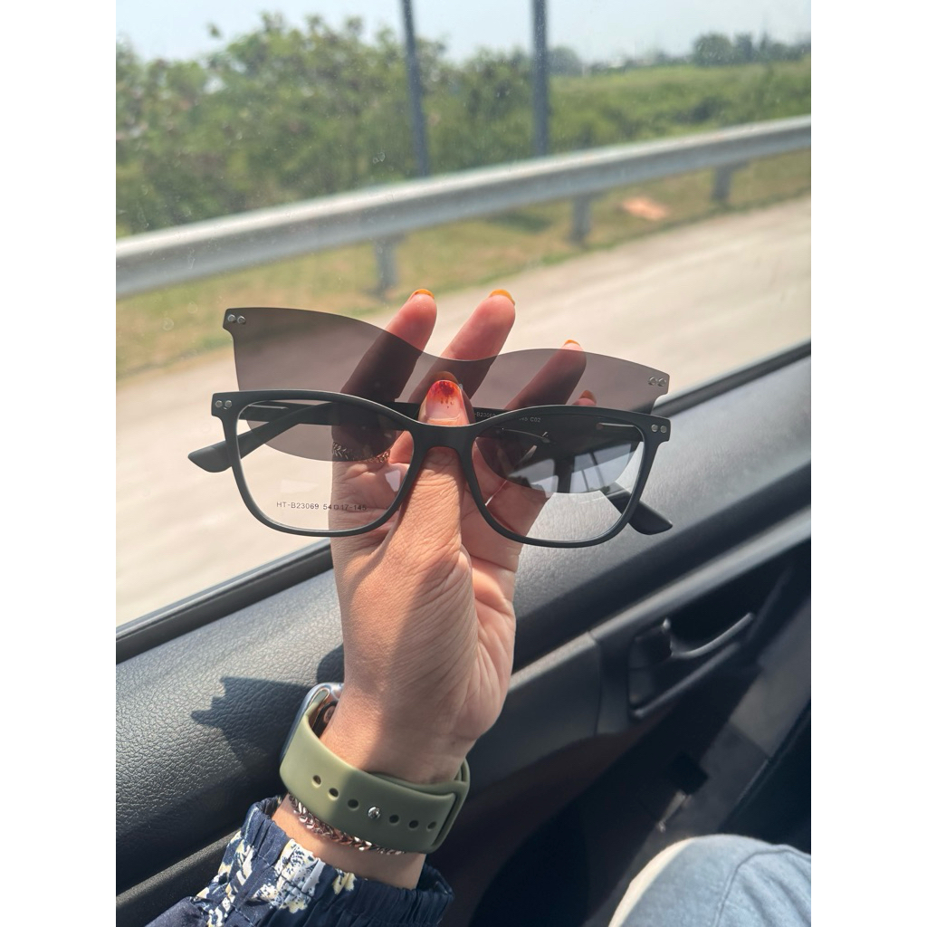 kacamata hitam clip on lensa polarized