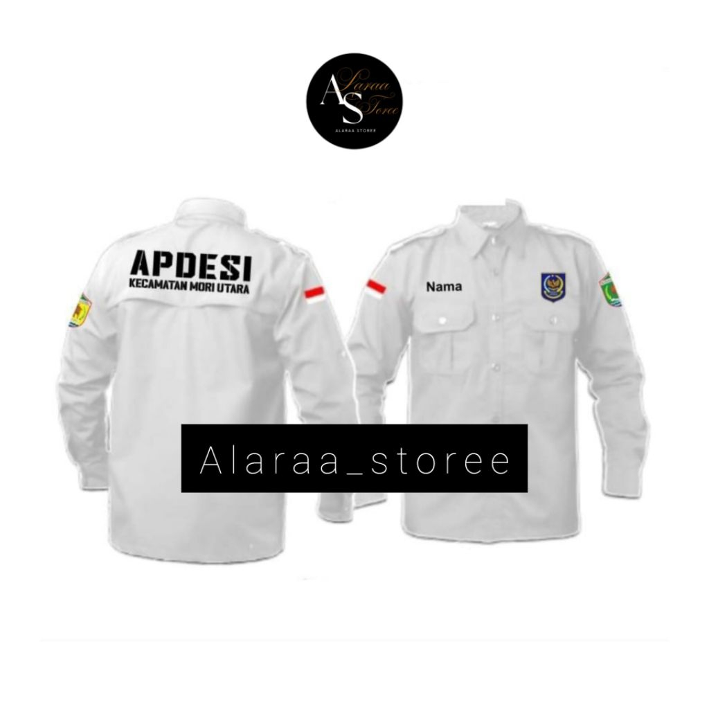 kemeja Pdh /M tak Lengan Panjang APDESI (MENERIMA CUSTOM LOGO BORDIL)