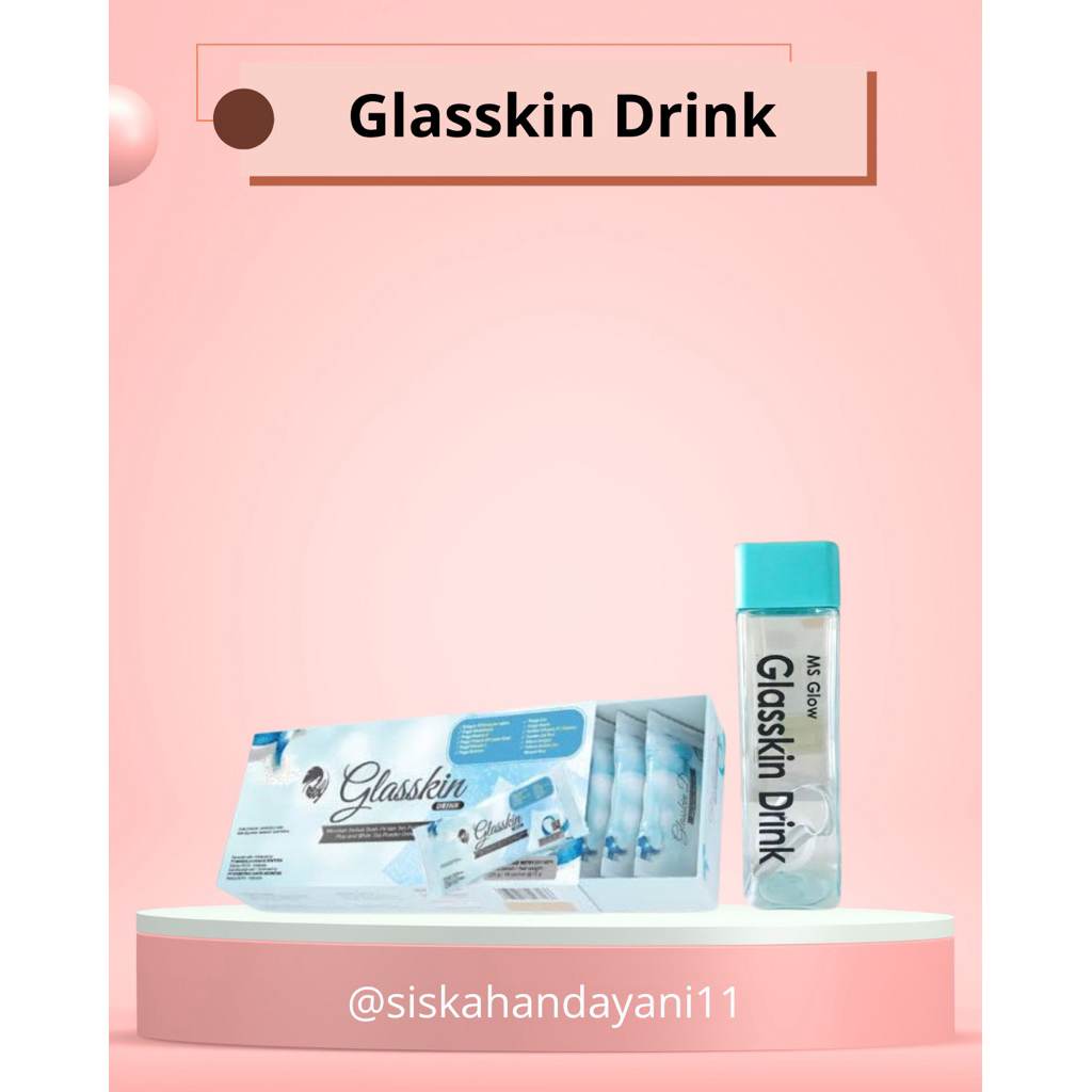 MS GLOW Glasskin Drink 15 Sachet FREE Tumbler