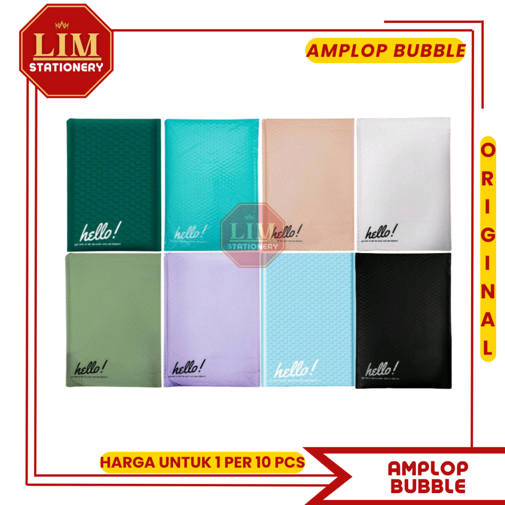 

(KHUSUS PEMBELIAN BANYAK) Amplop Bubble Mailer 6 Ukuran – Packing Aman Anti Bentur