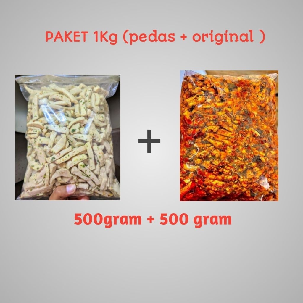 

PAKET BASRENG 1KG (500gr pedas + 500gram ORI)