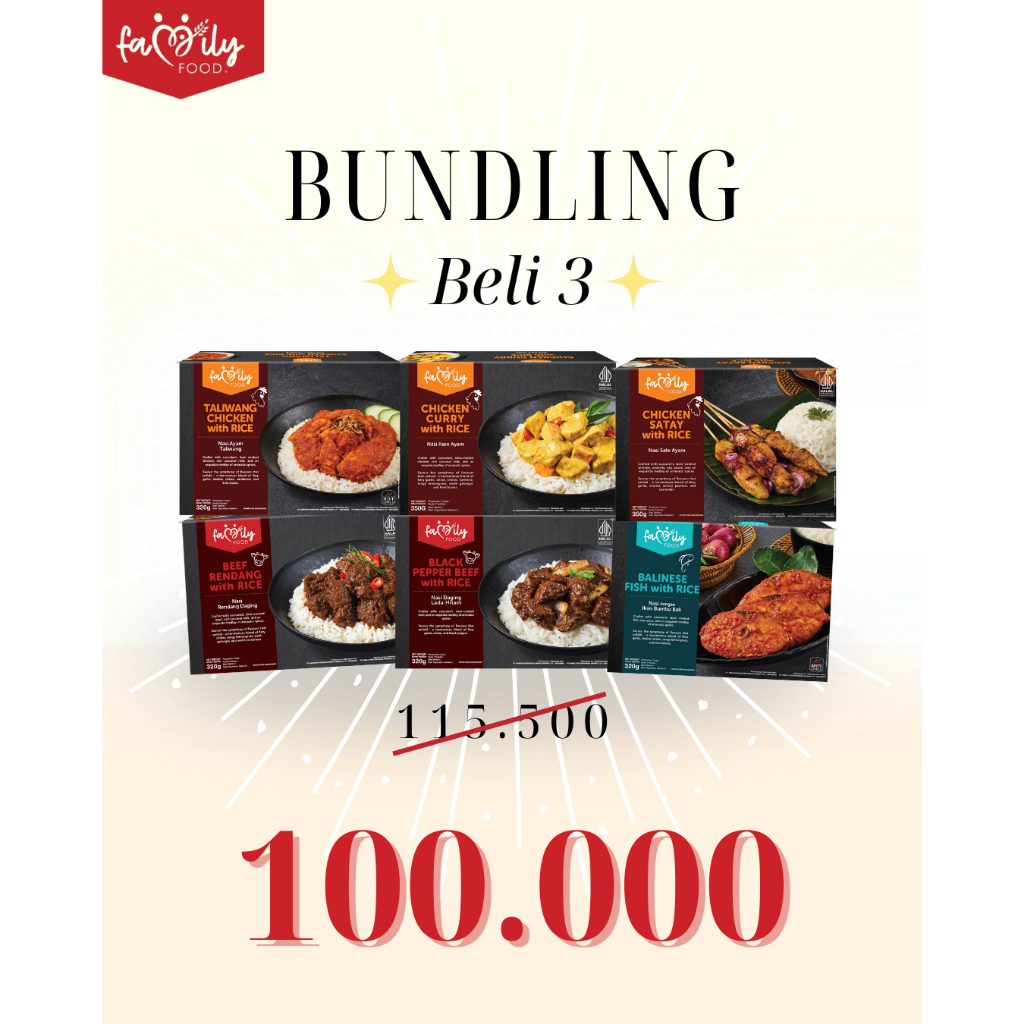 

PAKET BUNDLING HEMAT Family Food Indonesia Ready To Eat