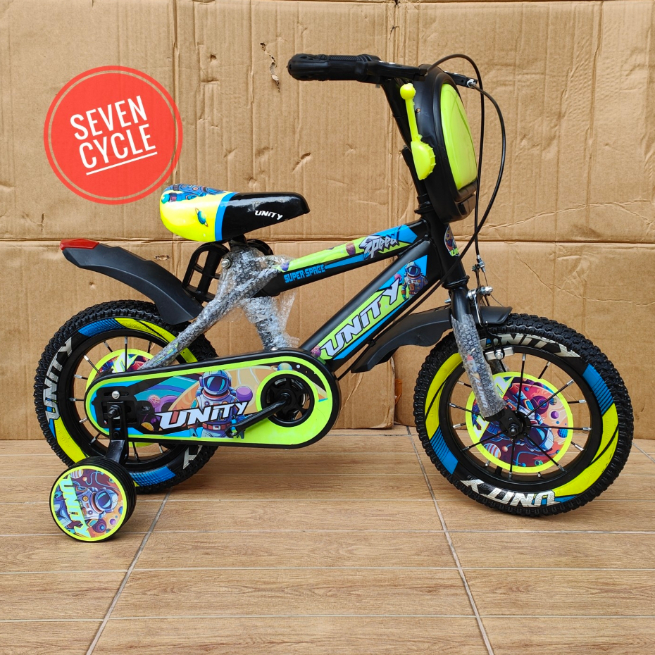 Sepeda BMX anak UNITY super wings,UNITY WARRIOR,CENTURM  12inch ban pompa 2,40 music dan lampu