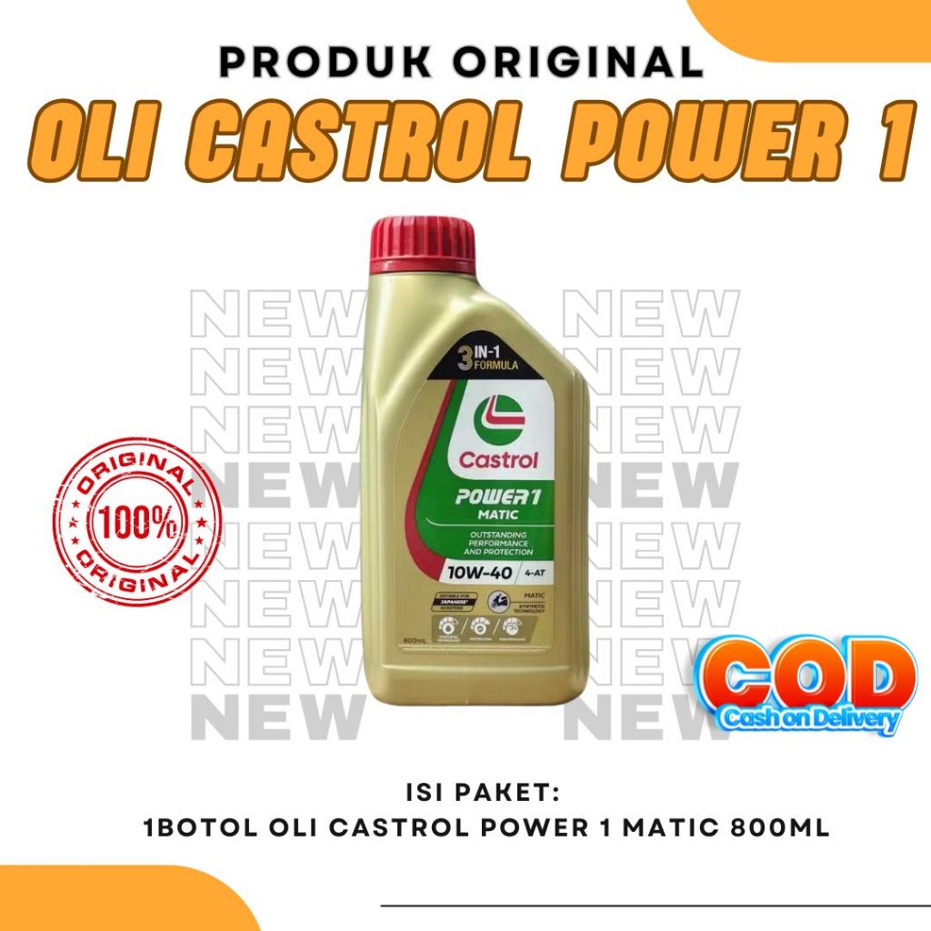 OLI CASTROL POWER 1 MATIC 10W/40 800ML