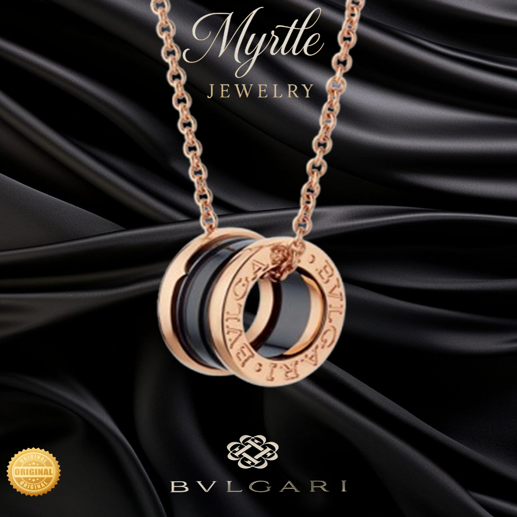 (18K GOLD/MYRTLE JEWERLY) B.ZERO1 Necklace Classic ONYX / 18K Gold