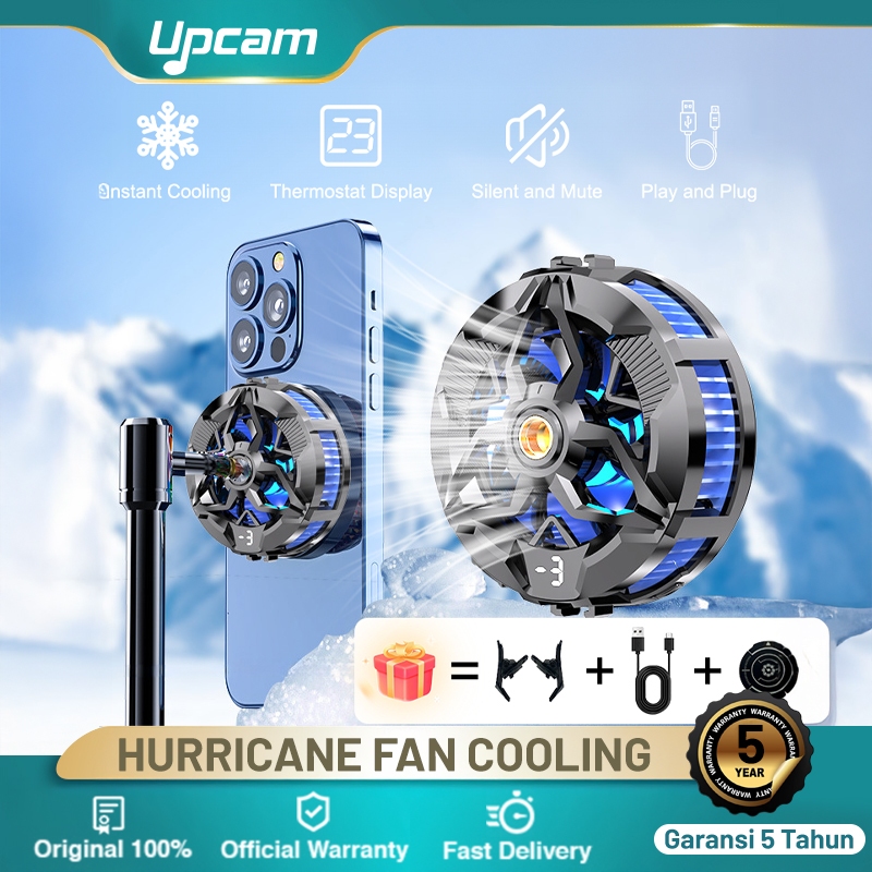 Pendingin HP Fan Cooler HP Funcooler Untuk Game Tanpa Kabel Radiator Fan Gaming Phone