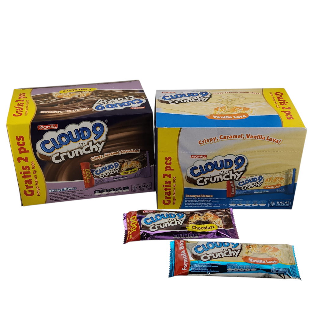 

Cloud9 Crunchy Jack n Jill - Netto 24pcs x @15 gr (Extra 2 pcs/BOX).