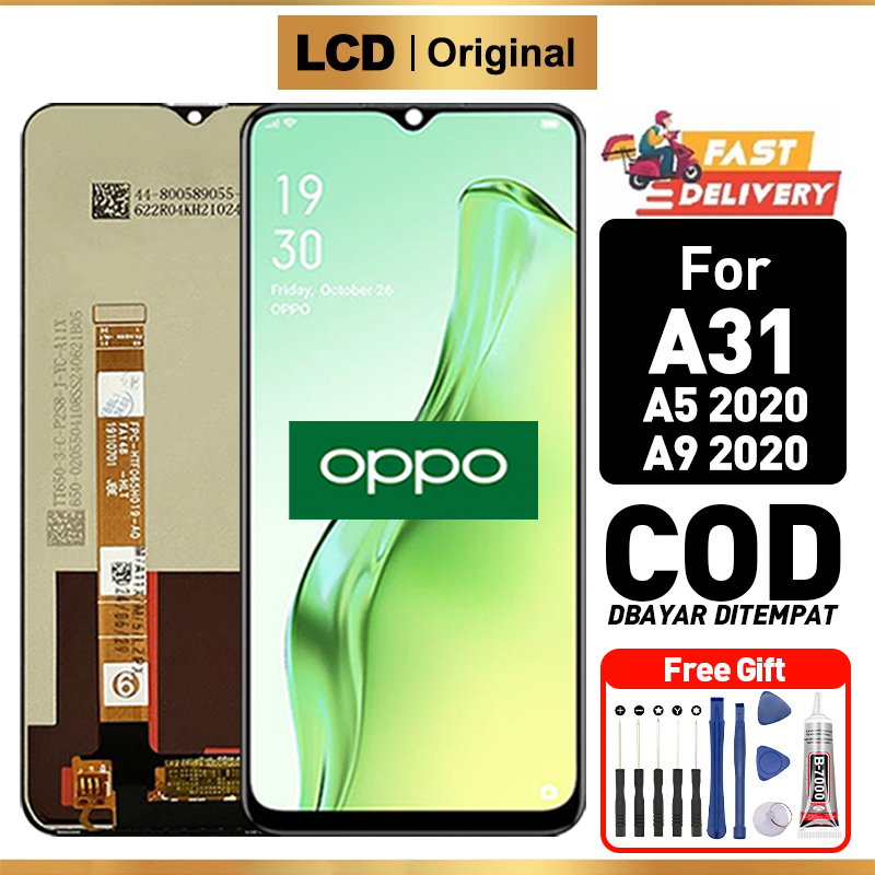 Original LCD OPPO A31 LCD OPPO A5 2020 A9 2020 Fullset FREE GIFT Touchscreen asli Ori